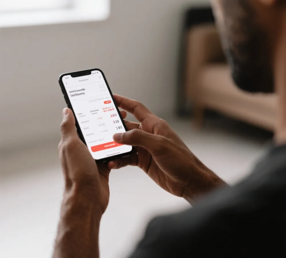 使用手机查看体育比分与资讯